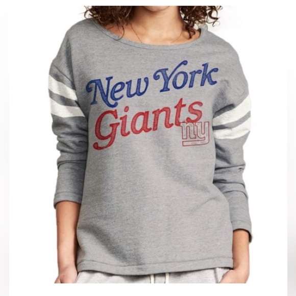 Junk Food Clothing Tops - Junk Food Clothing • New York Giants Crew Neck Sweatshirt